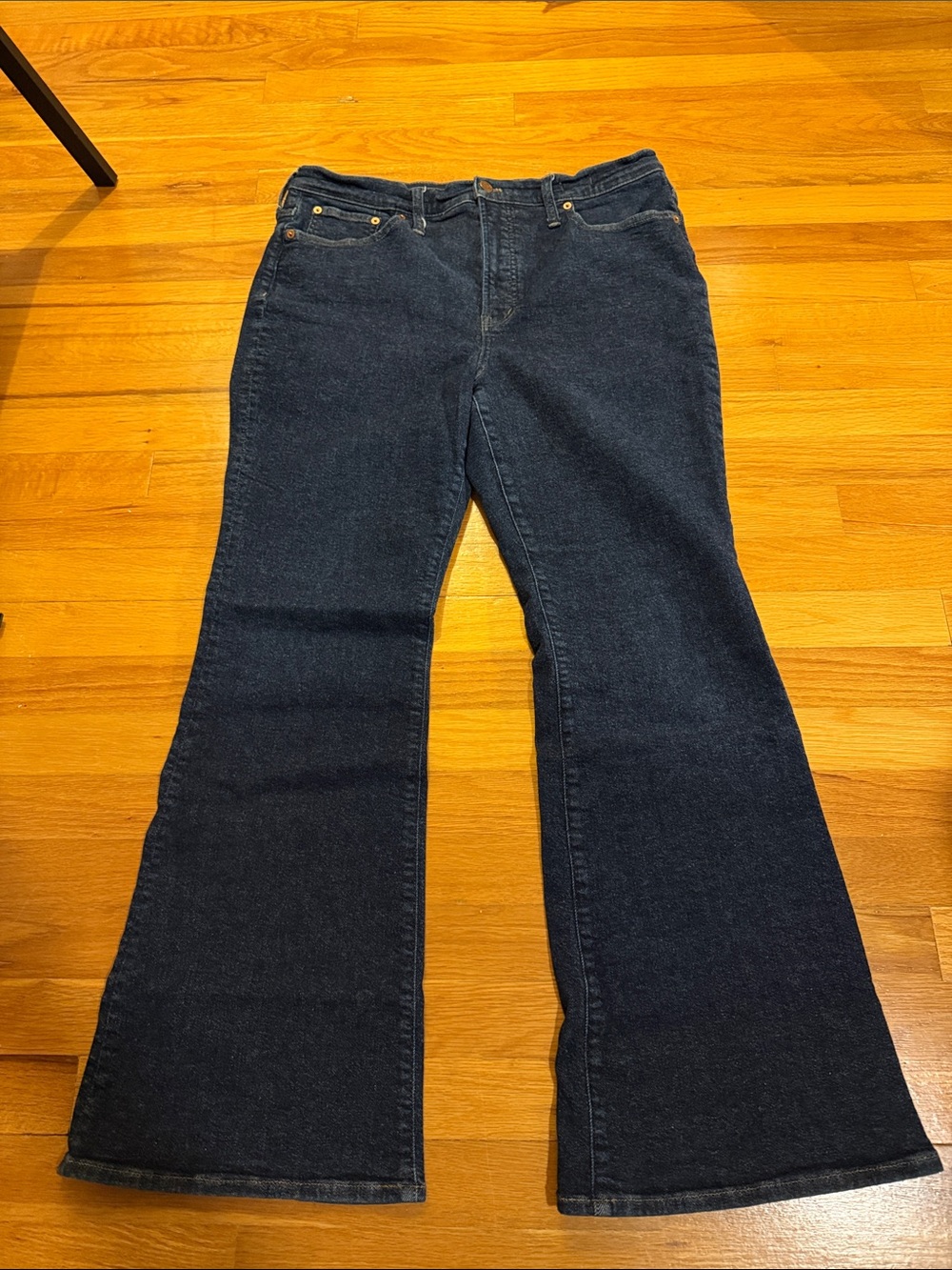 Classic Women's Dark Blue Flared Jeans